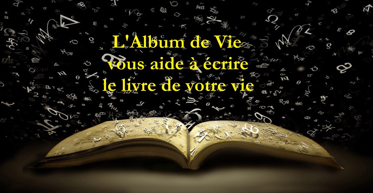 ALBUM DE VIE à livre ouvert