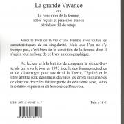 LA GRANDE VIVANCE 4ème de COUVERTURE