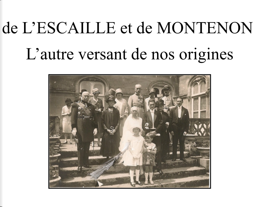 Couverture du livre de l escaille et de montenon pour le site album de vie